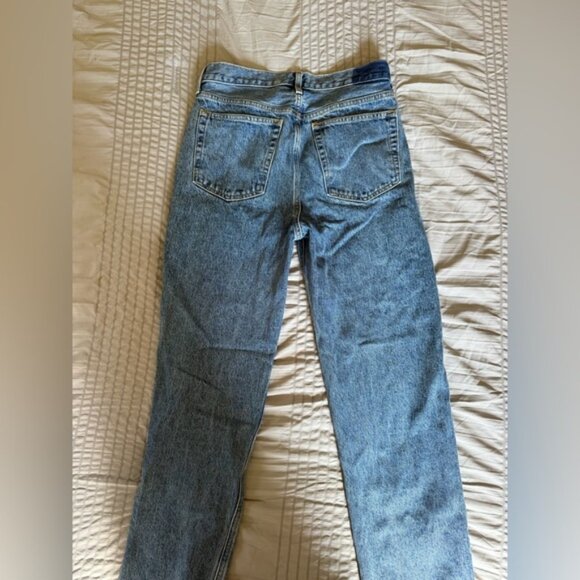 Etica Jeans Leia Womens Button Fly High Rise Straight Leg Blue Denim Size 28 - Picture 6 of 8